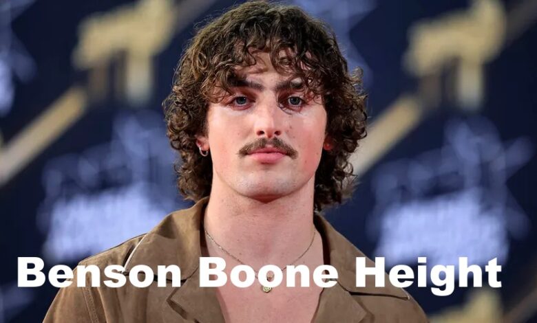 Benson Boone Height